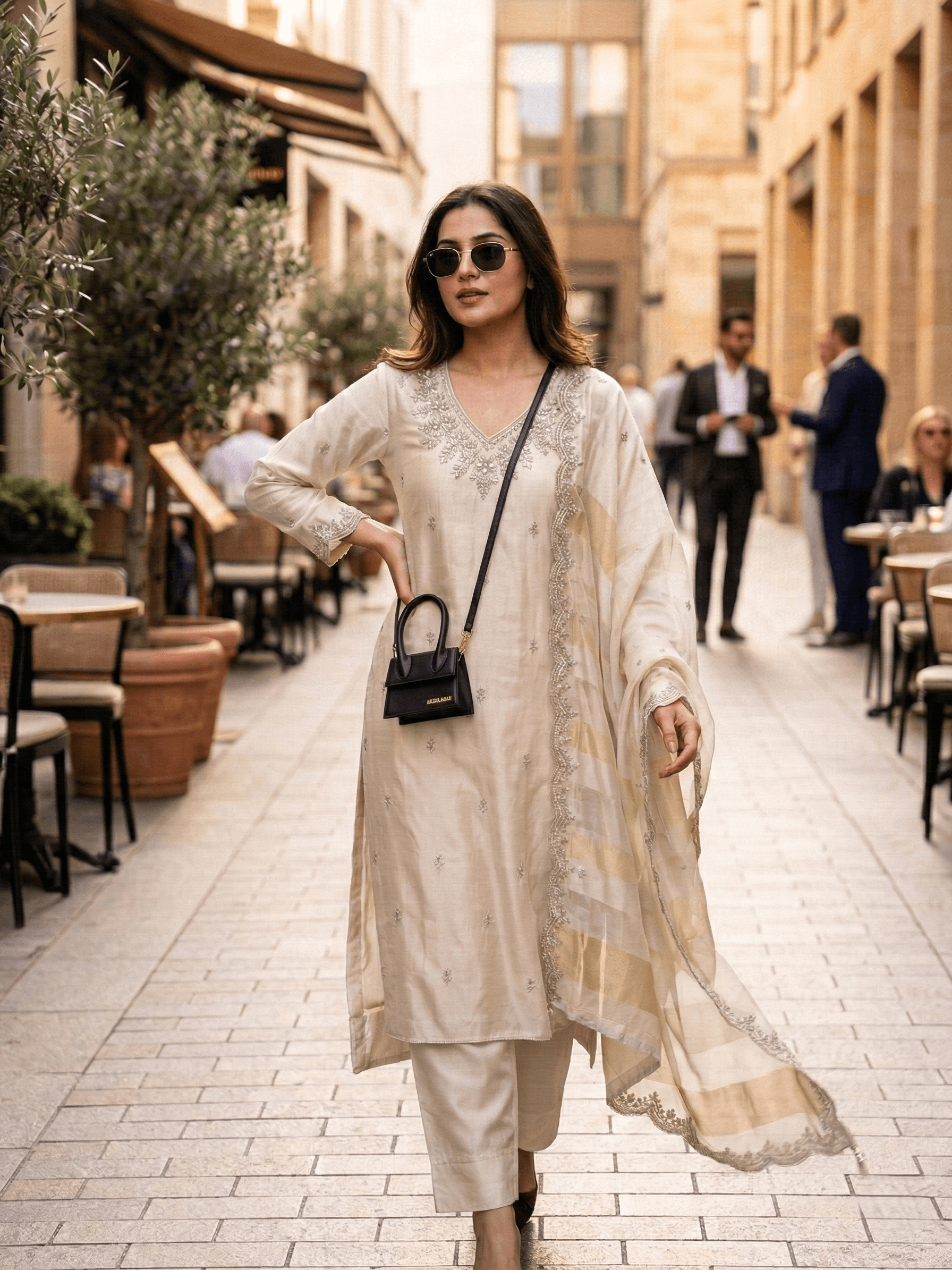 Nari18 unstitched suit set