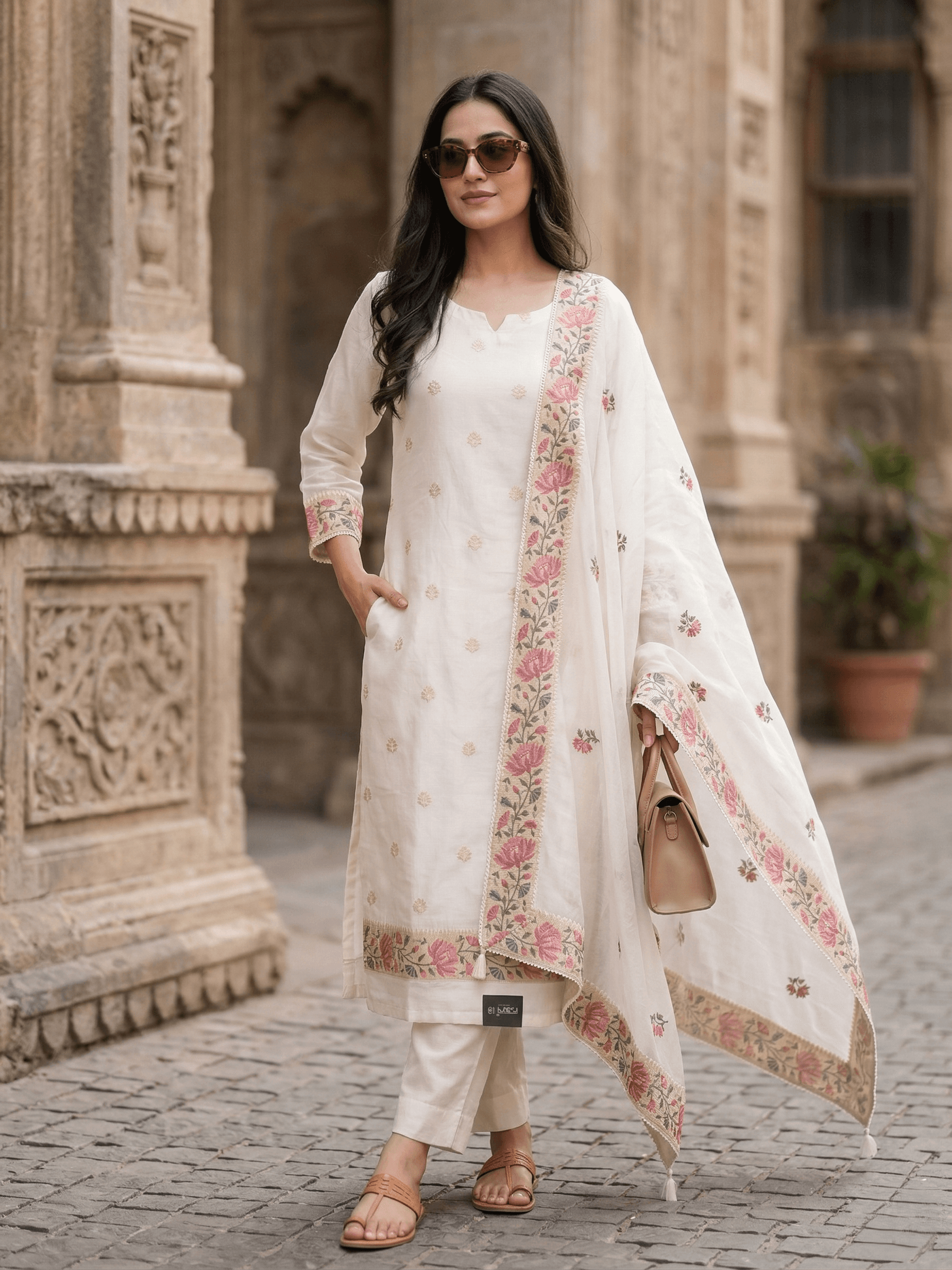 Nari18 unstitched suit set