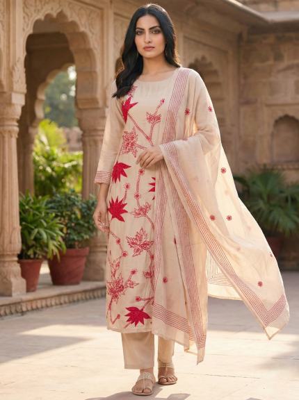Premium Chiffon Suit - Premium Unstitched Suit Material for Women